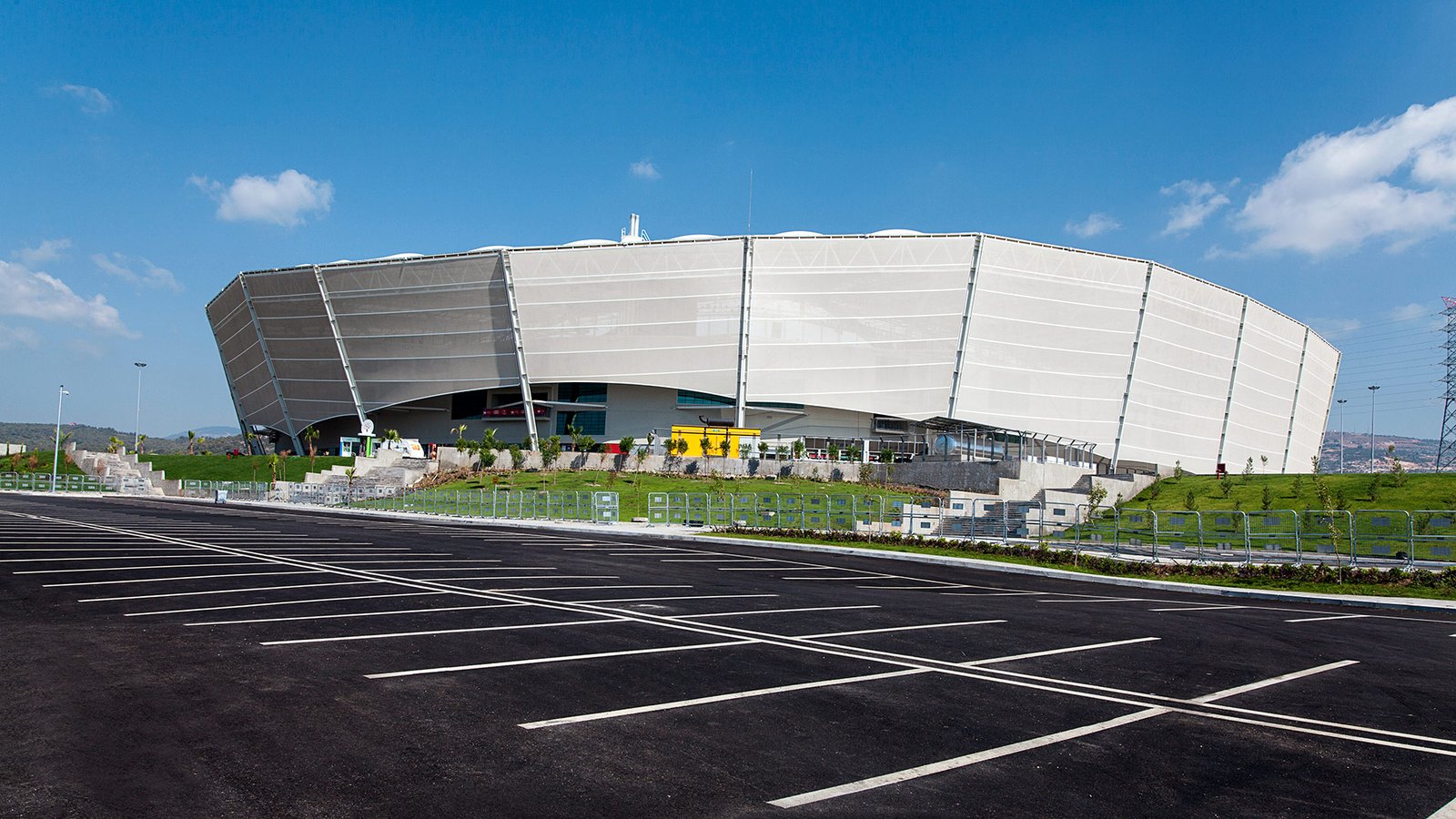 Mersin Stadium photographed for architectural and commercial development documentation