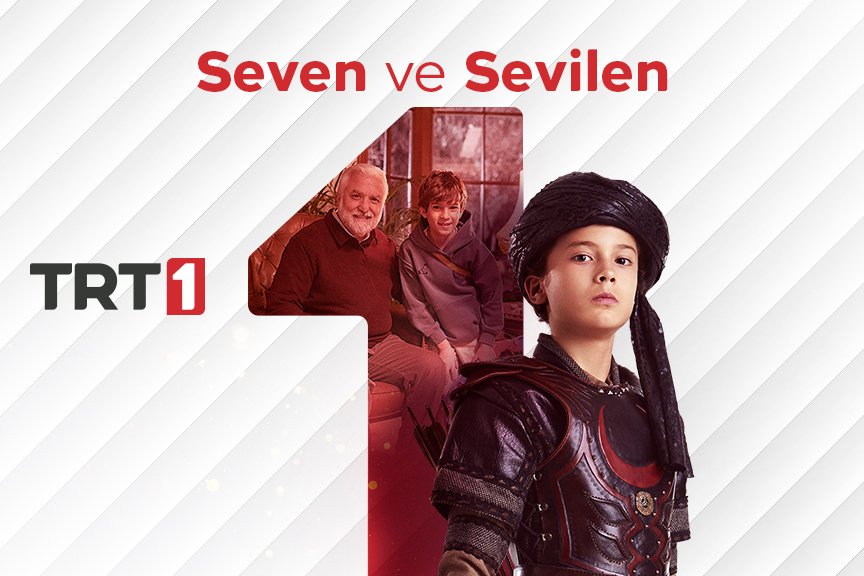 Professional promotional key art photographs by Sinan Niyazi Kutsal for TRT 1's Seven ve Sevilen campaign, capturing studio portraits of popular Turkish television actors layered over a crisp white diagonal background with the TRT 1 logo.