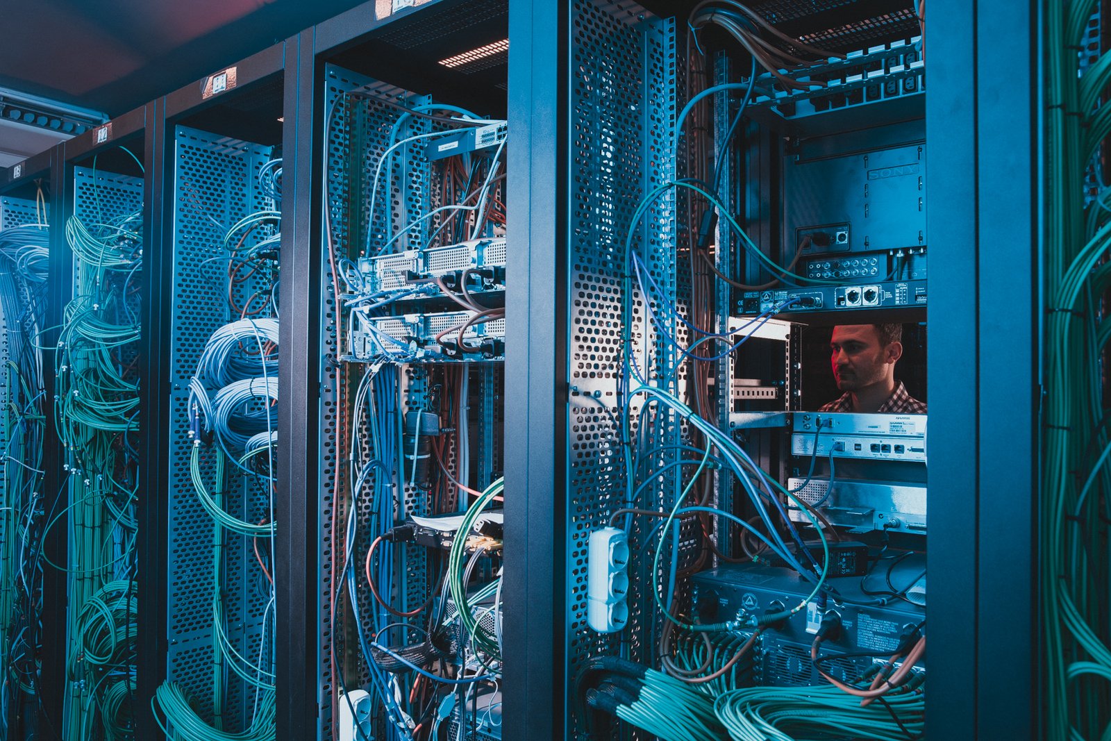 Behind the scenes of TRT Haber television broadcasting operations, featuring news studios, production teams, broadcast technology and media professionals.