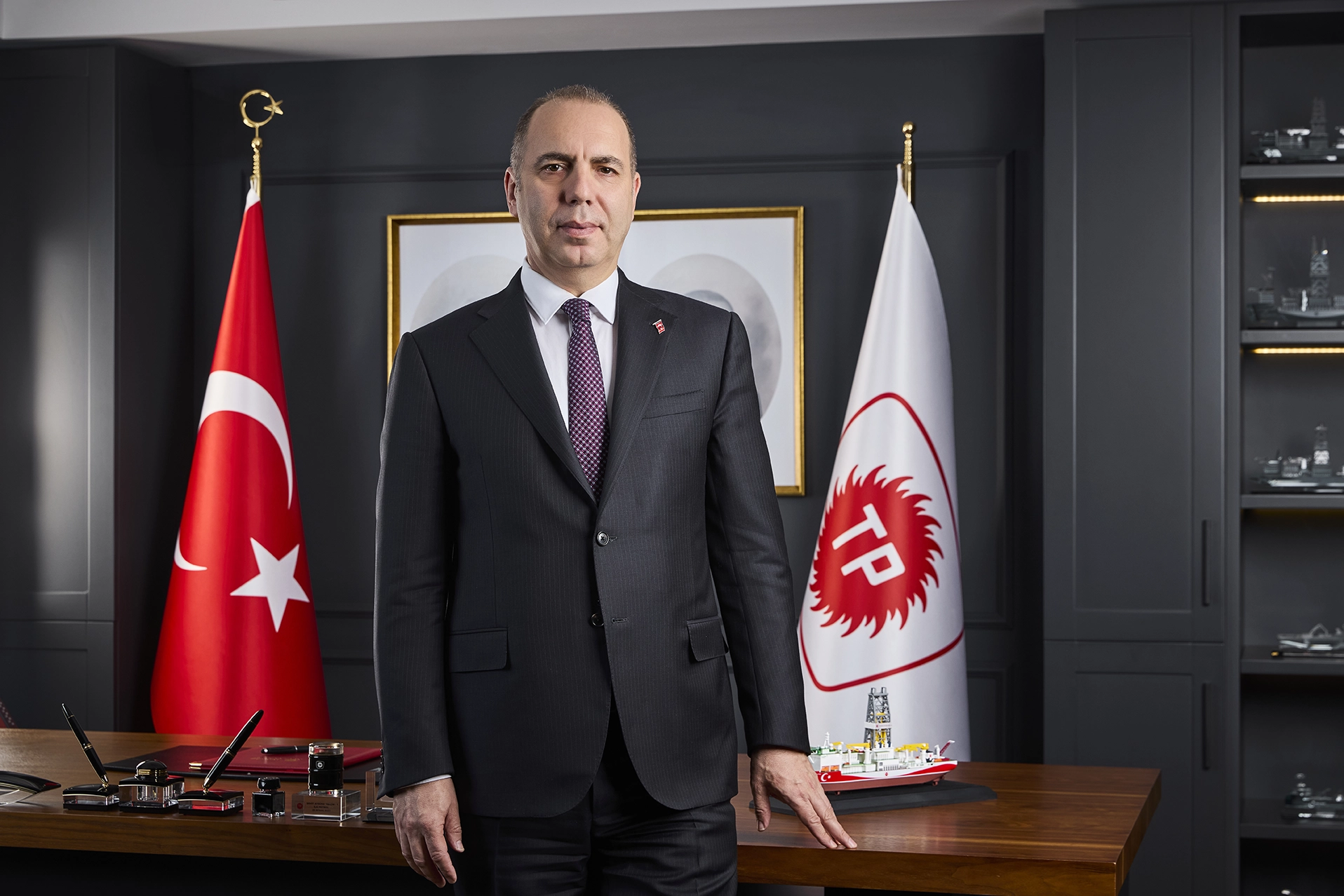 Cem Erdem, General Manager of Turkish Petroleum Corporation (TPAO), in a professional executive portrait photographed for corporate communications and leadership branding.