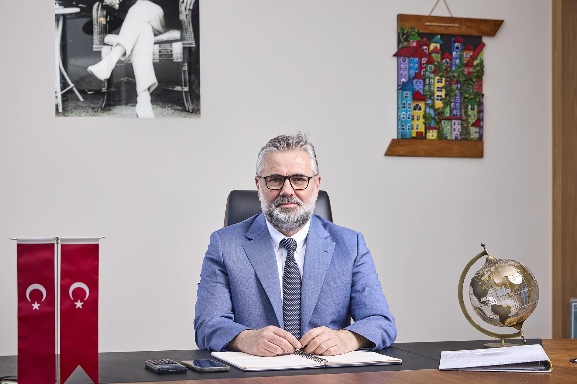 Corporate executive portrait photographed in office environment